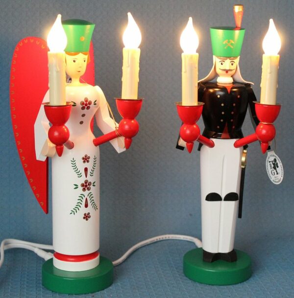 Engel und Bergmann 26 cm elektrisch beleuchtet – Bild 2