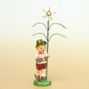 Blumenjunge mit Edelweiß