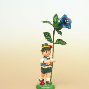 Blumenjunge mit Enzian