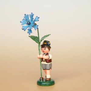 Blumenjunge mit Kornblume