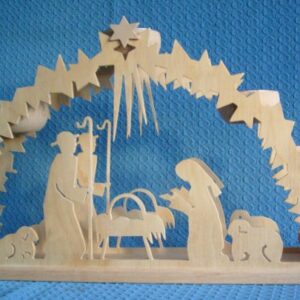 Teelichtschwibbogen Christgeburt - vorrätig 1 Stück