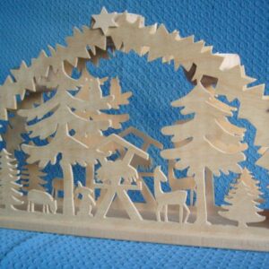 Teelichtschwibbogen Wald - vorrätig 3 Stück