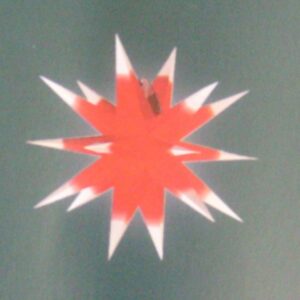 Annaberger Faltstern rot-weiss 60 cm - vorrätig: 3 Stück