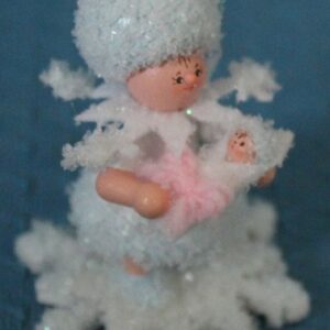 Schneeflöckchen mit Baby Mädchen- vorrätig 1 Stück