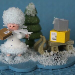 Schneeflöckchen als Paketbote- vorrätig 1 Stück