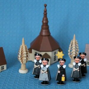 Kurrende schwarz mit Seiffener Dorf