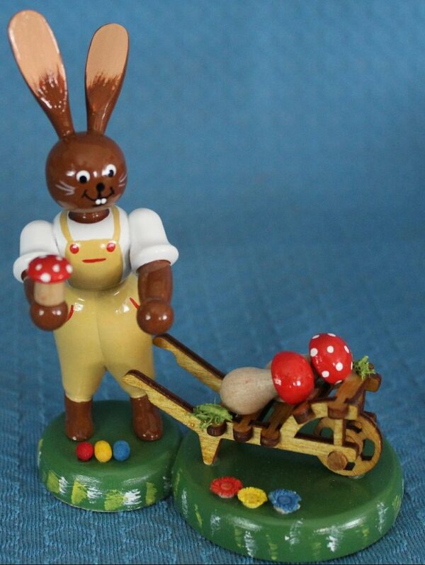 Hase mit Schubkarre (nur noch 1 Stück)