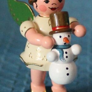Engel mit Schneemann- vorrätig 1 Stück
