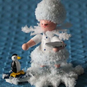 Schneeflöckchen mit Pinguin- vorrätig 2 Stück