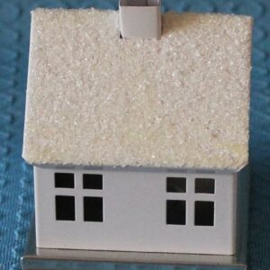 Räucherhaus aus Blech - weiß -vorrätig 1 Stück