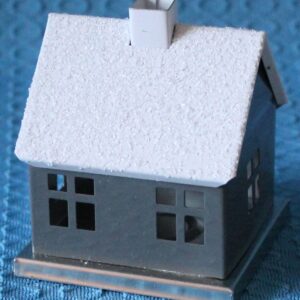 Räucherhaus aus Blech - grau -vorrätig 2 Stück