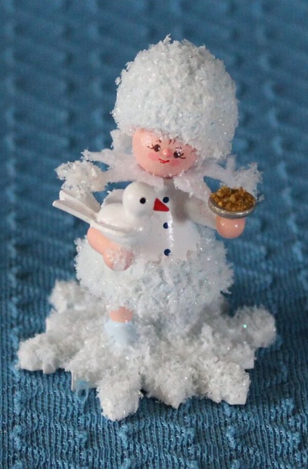 Schneeflöckchen mit Taube - vorrätig 1 Stück