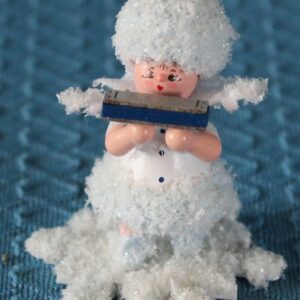 Schneeflöckchen mit Mundharmonika - vorrätig 2 Stück