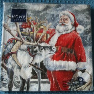 Serviette: Am Weihnachtsabend