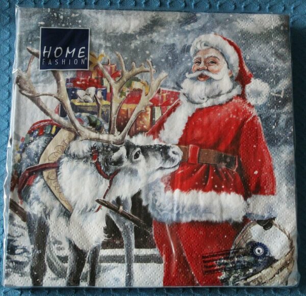 Serviette: Am Weihnachtsabend