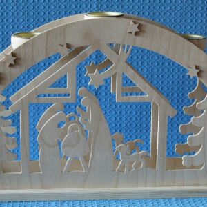 Teelichtschwibbogen Christgeburt groß - nur 1 Stück
