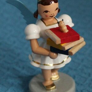 Engel mit Bücherwurm - vorrätig 1 Stück