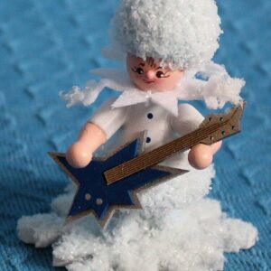 Schneeflöckchen mit E-Gitarre - vorrätig 1 Stück