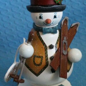 Schneemann als Skilehrer