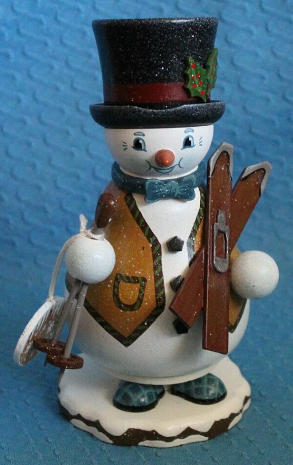 Schneemann als Skilehrer