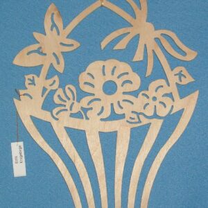 Fensterbild Blumenkorb - Restbestand 1 Stück