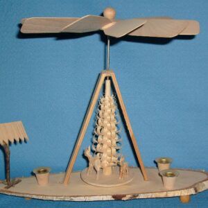 Rehpyramide auf Baumstammbrettchen - noch 1 Stück