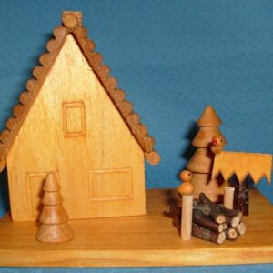 Räucherhaus mit Vögel am Futterhaus