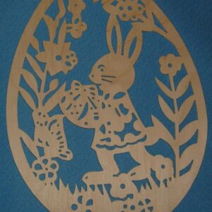 Hasenmädchen mit Osterei - vorrätig 1 Stück