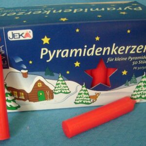 Pyramidenkerzen rot-vorrätig 5 Packungen