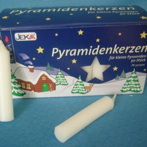 Pyramidenkerzen weiß - Ausverkauft