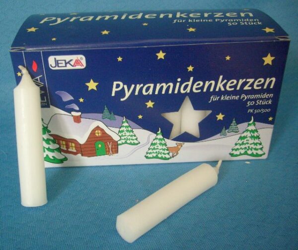 Pyramidenkerzen weiß - Ausverkauft