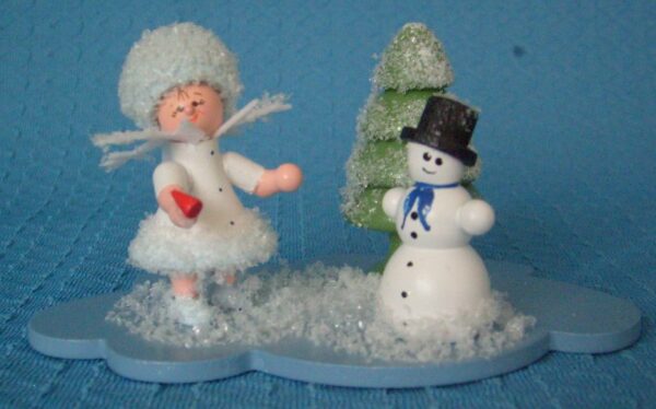Schneeflöckchen mit Schneemann- vorrätig 1 Stück