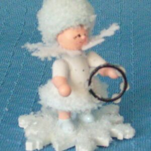 Schneeflöckchen mit Tamburin- vorrätig 1 Stück
