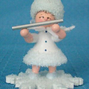 Schneeflöckchen mit Querflöte - Restbestand 1 Stück