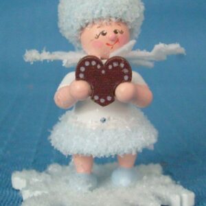 Schneeflöckchen mit Lebkuchenherz- vorrätig 1 Stück