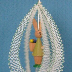Osterei mit Osterhase grün