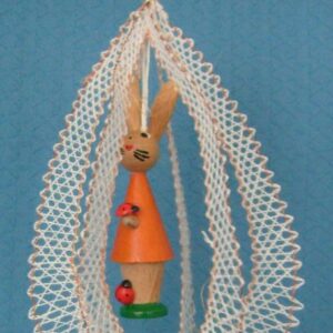 Osterei mit Osterhase orange