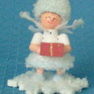 Schneeflöckchen mit Geschenk- vorrätig 1 Stück