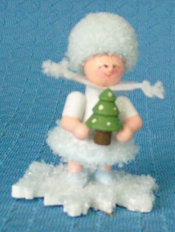 Schneeflöckchen mit Weihnachtsbaum- vorrätig 1 Stück