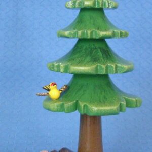 Sommerbaum mit Holzstapel 16 cm