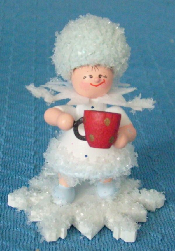 Schneeflöckchen mit Glühweintasse- Ausverkauft