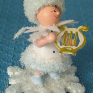 Schneeflöckchen mit kleiner Harfe - Restbestand 1 Stück