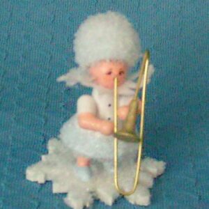 Schneeflöckchen mit Posaune- vorrätig 1 Stück