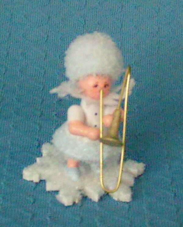 Schneeflöckchen mit Posaune- vorrätig 1 Stück