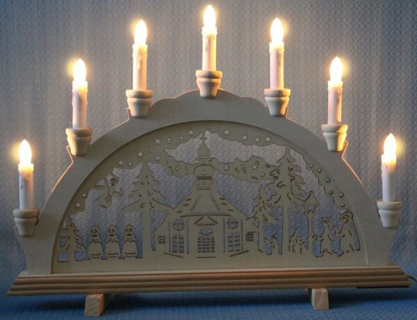 Schwibbogen Seiffener Kirche mit Kurrende – Bild 2