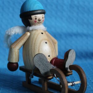 Mäxchen als Schlittenfahrer