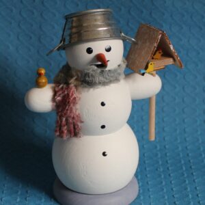 Schneemann am Vogelhaus - vorrätig 1 Stück