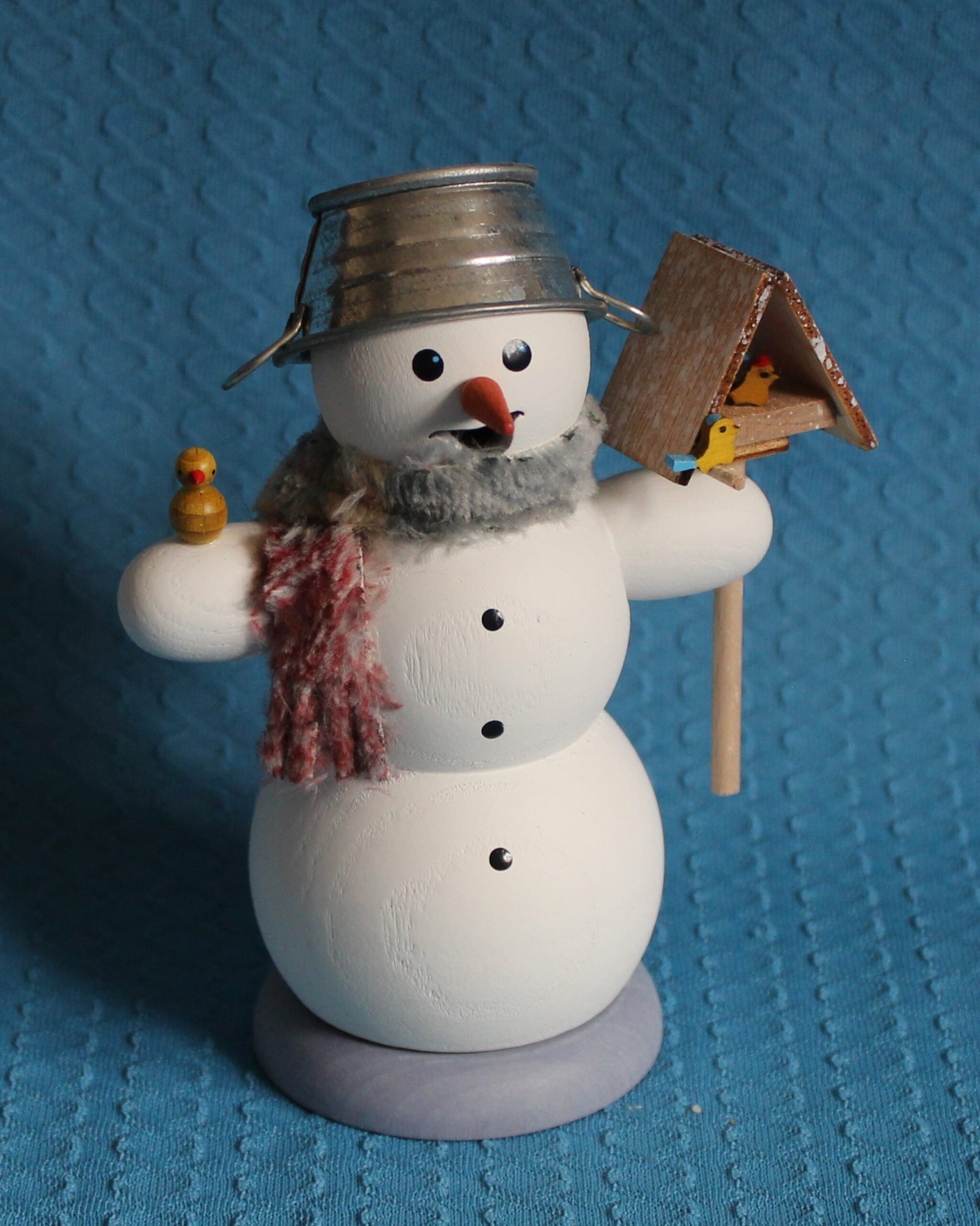 Schneemann am Vogelhaus - vorrätig 1 Stück